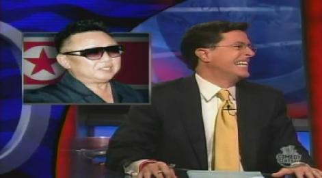 Colbert imitates Kim Jong Il
