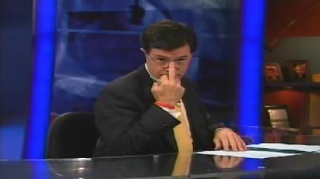 Colbert flicks off America